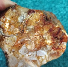 Aa+ Druzy Carnelian Agate/Opal Conglomerate, Multi-Color, 100%Natural 3lb 3.9oz picture