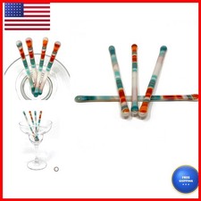 studioTica Handmade Glass Swizzle Sticks Southwest Set of 4 picture