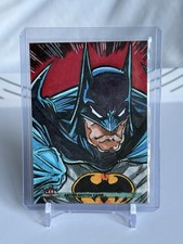 Fleer Throwbacks 1992-93 DC Batman Sketch SKT-002 1/1 Elvin Hernandez Auto picture