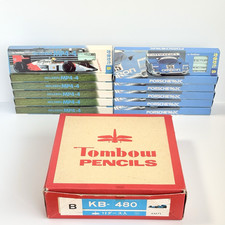 Rare Vintage 1980s Tombow F1 Racing Pencils KB-480 B 12 Dozen 144 pcs Japan picture
