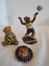 Boyds Bears & Friends figurines, Set of 3, Buddy Friendship Blossom, Pat B Bruin picture