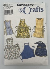 Vintage SIMPLICITY CRAFTS Pattern 8698 Aprons All Sizes W/ Pockets Ruffle Granny picture