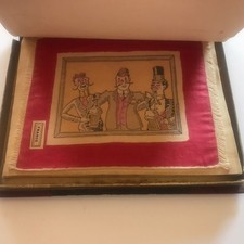 Gay 90s French Cocktail Napkins Book Form ULTRA RARE Edwardian Antique Vintage picture