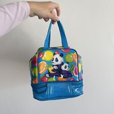 Rare & Vintage, 1990's Lisa Frank, Insulated Soft Lunch Bag Tote Pandas & Fruit  picture