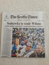 The Seattle Times Newspaper - 03/09/22 - Seattle Seahawks trade Russell Wilson  picture