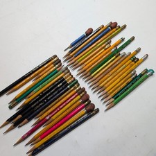 x40 LOT Vtg Pencils Collins Radio Co Eberhard Faber Mongol Venus Staedtler picture