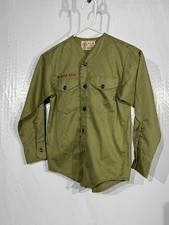 Vintage 1950s-1960s Official Boy Scouts of America BSA Uniform Shirt Long Sleeve picture