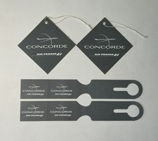 Aviation 4 AIR FRANCE CONCORDE Baggage Tags New Unused picture