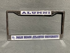 RARE Palm Beach Atlantic University Sailfish License Plate Frame Florida College picture
