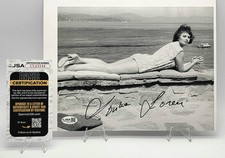 Sophia Loren Signed 8x10 Photo Sexy Glamour Actress Autographed JSA COA picture