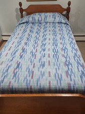 Vintage Narda's 80 X 100 Handwoven & Hand-Dyed Twin Bedspread Phillipines  picture