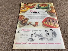 VBK37 1960'S FRENCH ADVERT 11X8 PYREX picture