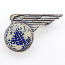 VTG 1940s Pan Am Sterling Silver One Year of Service Employee Pin Balfour RARE picture
