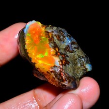 Stunning Ethiopian Opal Rough 94.5 Cts, Large Oil Opal Specimen Natural Opal picture