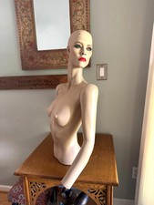 Vintage Greneker Air-3 Mannequin Bust  | Detachable Arm Full Size Mannequin picture