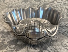 Arthur Court Designs Clam Hors d'Oeuvres Bowl Aluminum Shell 12.5