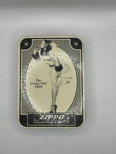 Vintage 1993 Zippo Varga Girl 1935 Collectible of the Year Lighter with Tin picture