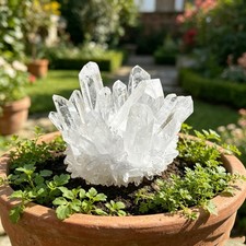 200g+ Natural Raw Clear Quartz Cluster White Crystal Home Decor Healing Gifts picture