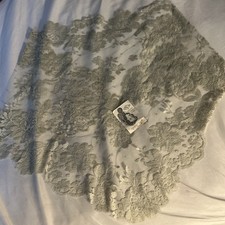 Vintage  Brandnew 1950’s Lace DESCO Mantilla, Chapel Veil Made France . 47X22 picture