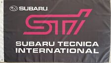 SUBARU STI 3x5ft FLAG BANNER DRAPEAU MAN CAVE GARAGE Legacy picture