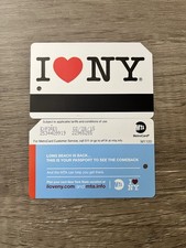 MTA Metrocard 2013 NYC  I ❤️ NY Love New York Hurricane Sandy Anniversary Rare picture