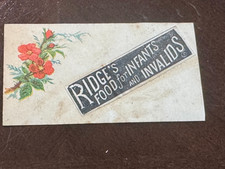B-087 Victorian Trade Card - Ridge's Foods -Woolrich & Co. - Flowers picture