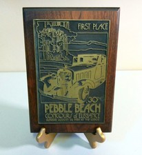 1980 PEBBLE BEACH Concours d’Elegance FIRST PLACE Trophy Plaque Award Packard picture
