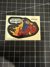 1975 Topps Marvel Comic Book Heroes Ghost Rider Sticker Rookie Vintage Bronze  picture