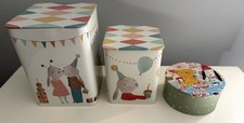 Maileg Set of 3 Storage Tins Happy Days Goodies Make A Wish NEW picture