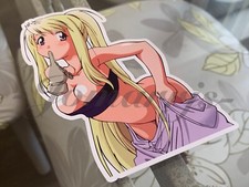 Fullmetal Alchemist Anime - Winry Rockbell Custom Colored Sticker Decal manga picture