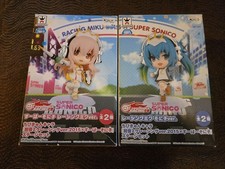 Racing Miku NIOB/Super Sonico SEALED 2015 Set Craneking Good Smile Racing In USA picture