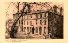 HEYWARD-WASHINGTON HOUSE, CABBAGE ROW, ELIZABETH O'NEILL V Postcard picture