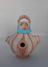 Vintage Mohave Indian Pottery Effigy Jar - 7 1/4
