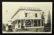 Rare RPPC R N Meserve Store. Gray's River, Washington. C 1912 Wahkiakum Co.  picture