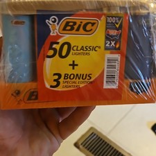 BIC Lighters 50 Classic + 3 Special Edition Assorted Colors Wholesale Lot picture