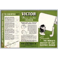 1939 VICTOR Mono-matic IRONER Brochure Vintage Electric Appliance Ad picture
