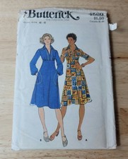 Vtg Butterick WOMENS DRESS #4589 Size: 40-42 ©1970s UNCUT picture