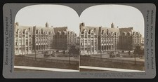 Liege Belgium 1914 Palace of Court of Justice German Forces Stereo View picture