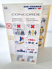 Air France Concorde Safety Card 3/02 picture