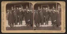President Roosevelt telling the members of his party how he shot t- Old Photo picture