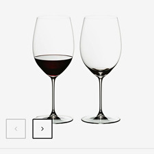 Pair RIEDEL Veritas Cabernet/Merlot Stemmed Wine Glasses Set of 2 Clear picture