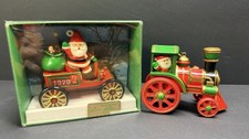 Vintage Hallmark Here Comes Santa #1 #2 Ornaments 1979 and 1980 Santa’s picture