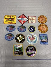 Vintage Boy Scout Patch Lot 14x Indiana Ohio Trail Maine To Georgia 100 200 Mi picture