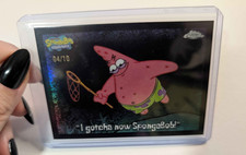 2025 Topps Chrome SpongeBob 25th #189 “I gotcha now SpongeBob” Black /10 picture
