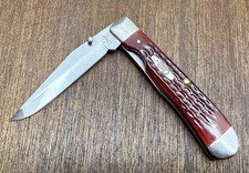 Case XX USA  6154L SS Trapperlock Red Bone Linerlock Pocket Knife picture