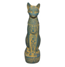 Rare Antique Statue Of Ancient Egyptian Pharaonic Baster Cat God of Care BC picture