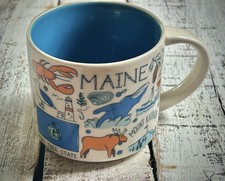 Starbucks Been There Series Maine USA 14 oz Mug Rare Discontinued coffee lobster picture