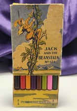Vintage Eberhard Faber Jack & Beanstalk No 174 8 Colored Pencils 1930s picture