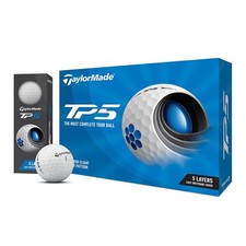 Taylormade Tp5 Golf Balls, 2021 Model, Dozen (12 Balls) (White/Ff/Men'S)_ picture