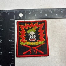 Likely RECENT-MAKE But Looks Old MACV-SOG FOB Military Patch (Skull) 64ab picture